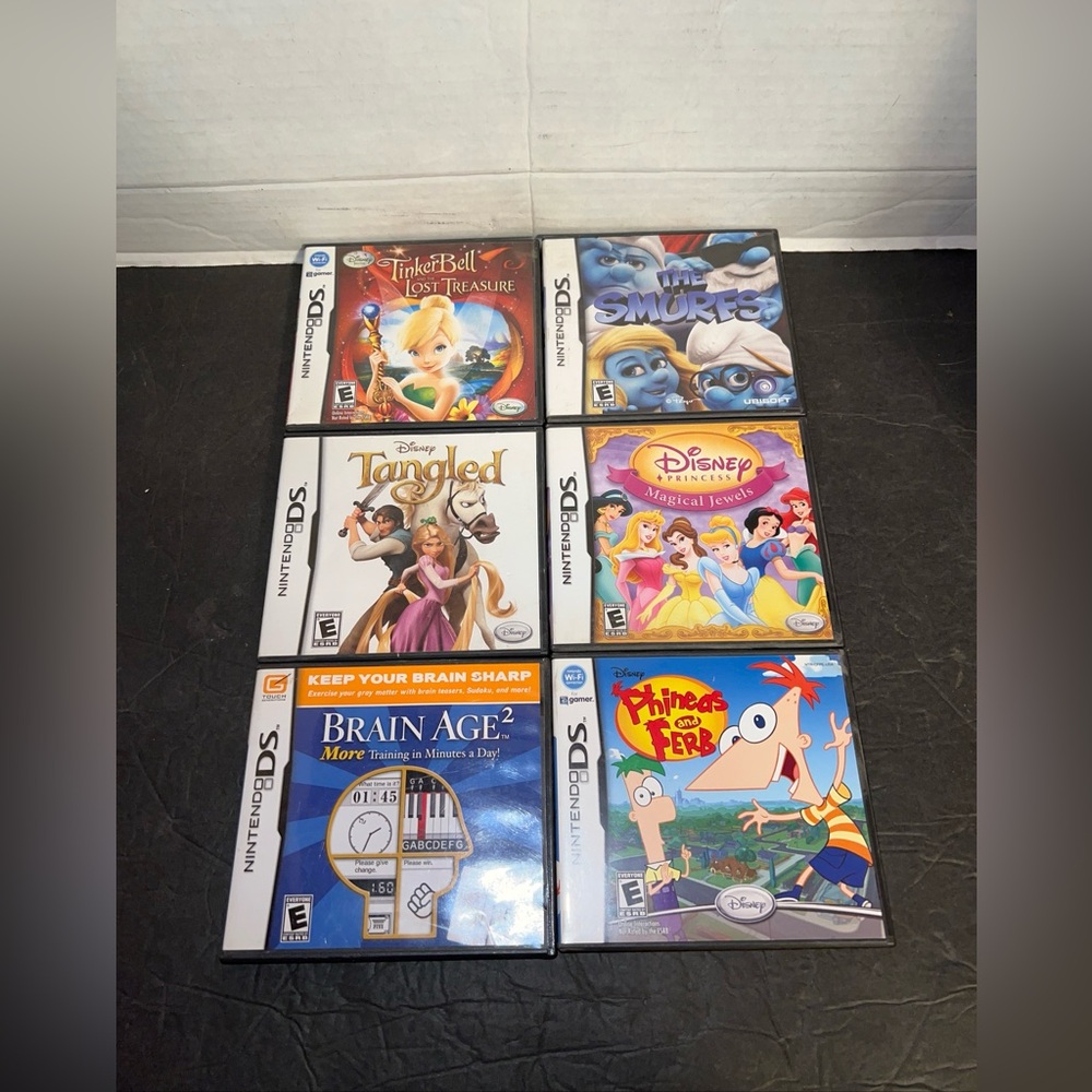 Lot Of 6 EMPTY Nintendo DS Cases With Manuals NO GAMES READ Replacement cases